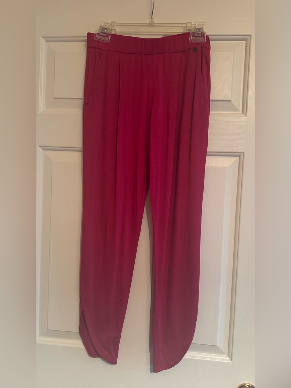 Trina Turk Raspberry Pull-On Track Pants